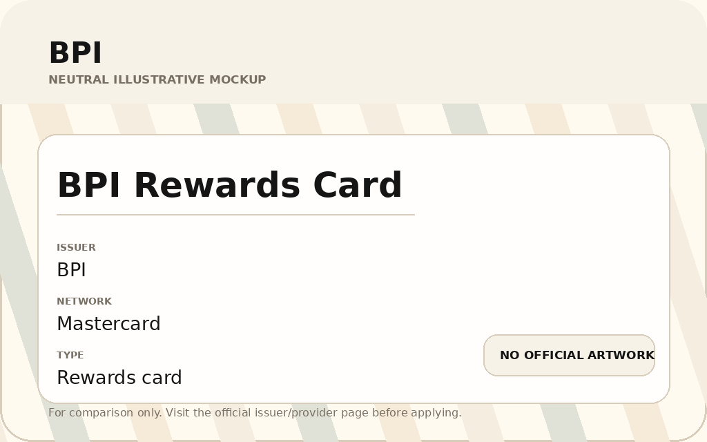 BPI Rewards Card card artwork
