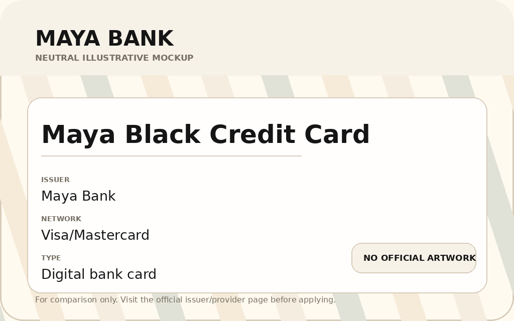 Maya Black Credit Card card artwork
